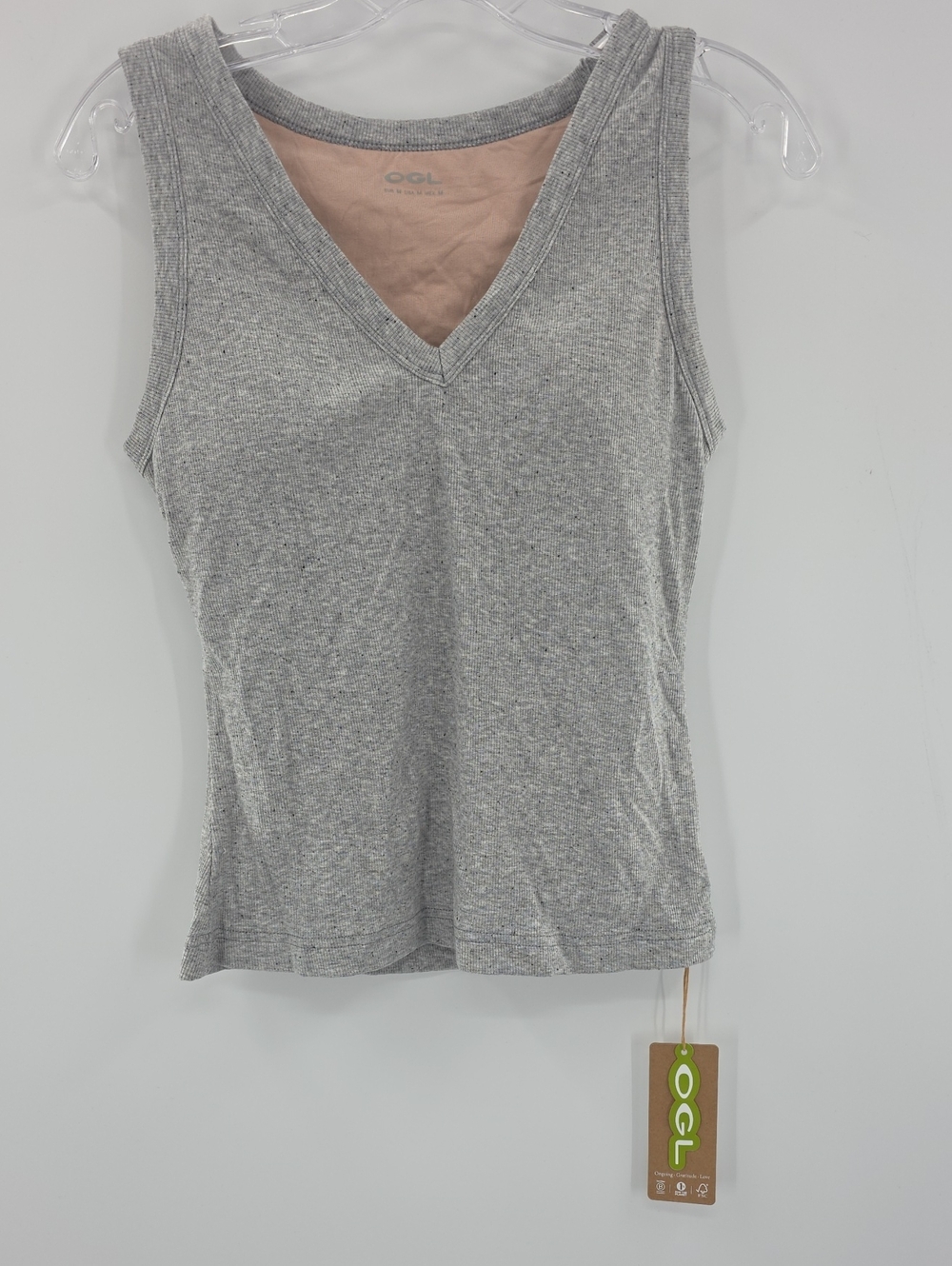 OGL Women's Heather Gray V-Neck Tank Top